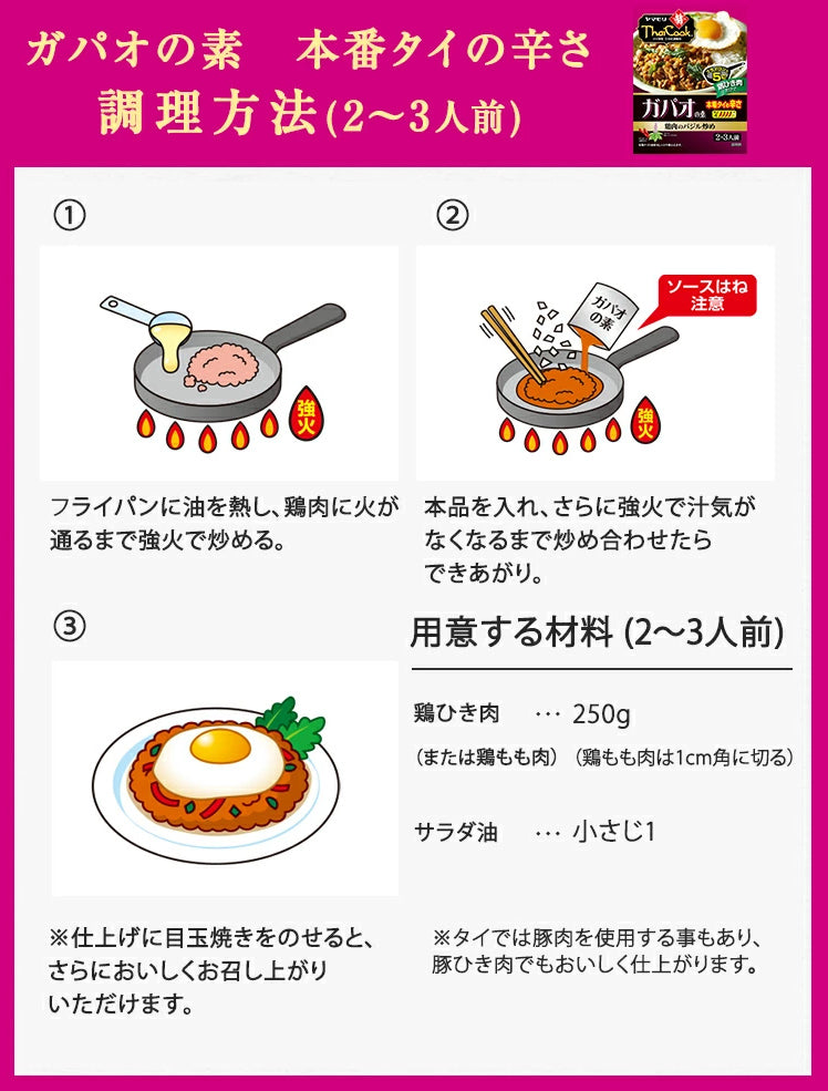 おうちで簡単　タイ料理の素9個セット